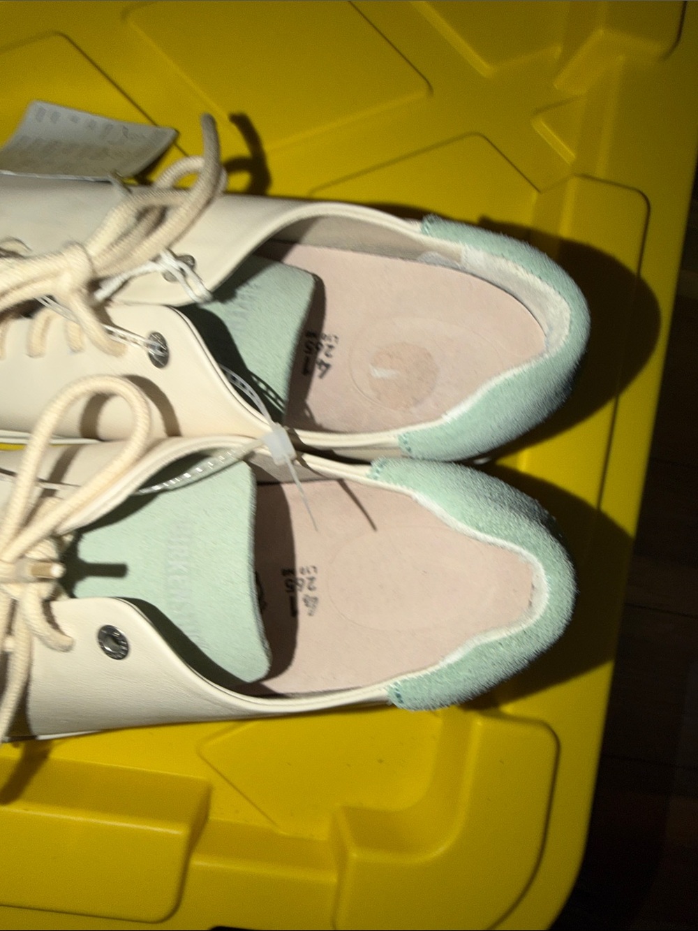 Birkenstock Bend Low Devon Pop in eggshell and sage - Picture 5 of 8